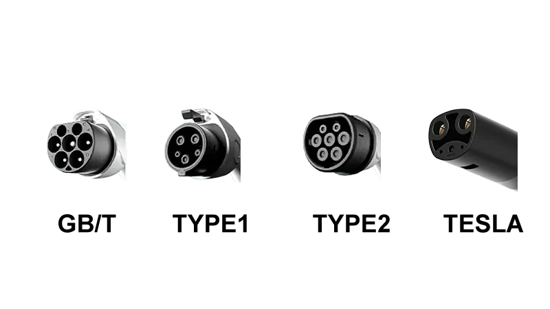 Support types of ev charger